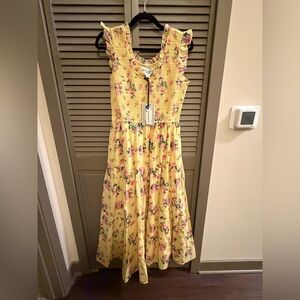 JessaKae Yellow Floral Dress
